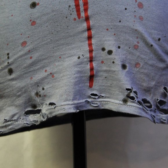 Kiss Custom Handmade Distressed Destroyed Shirt - Picture 2 of 4